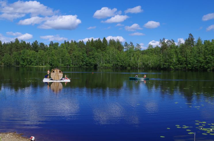 sauna lake camping smaland sustainable tourism