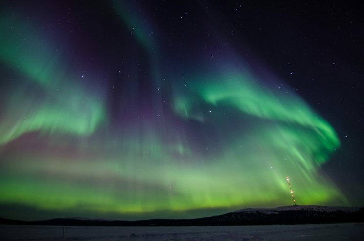 northern lights aurora borealis abisko