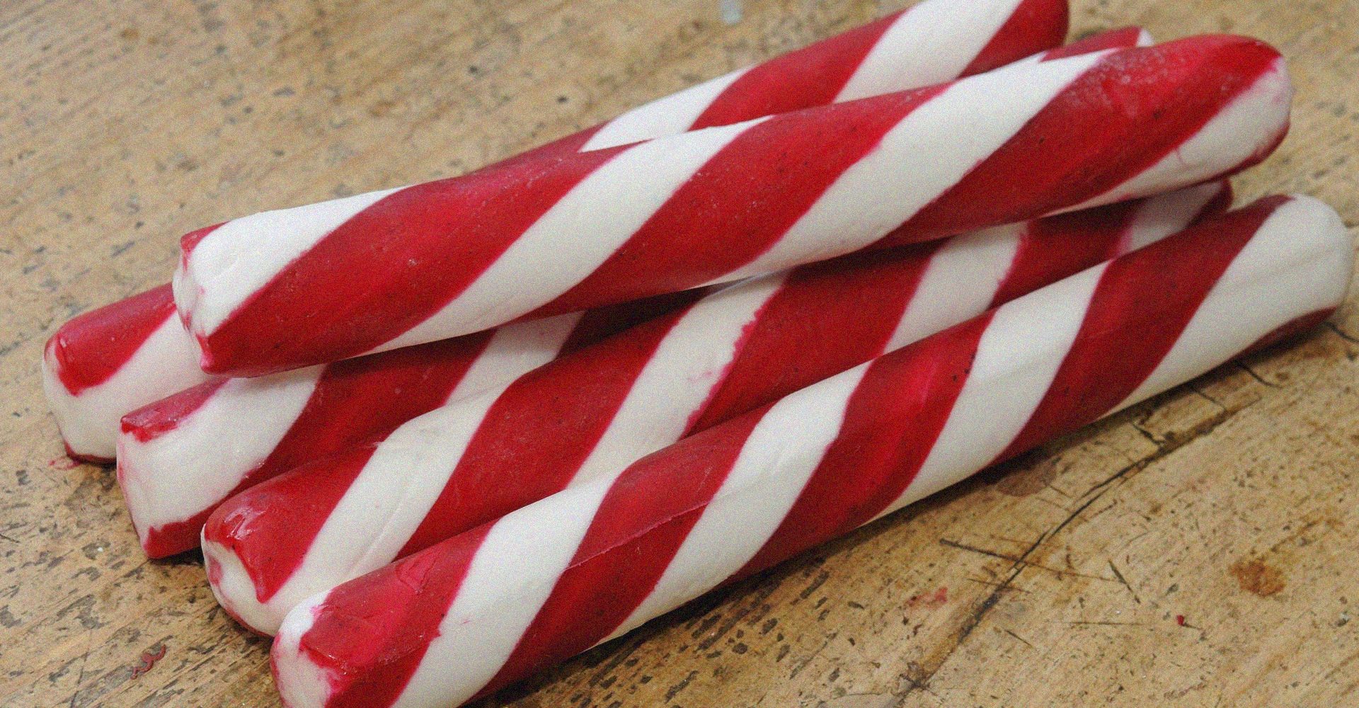 polkagris swedish candy cane christmas