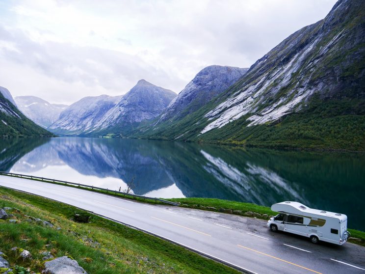 norway fjords mountains drive lake